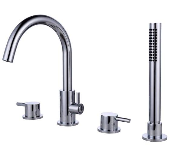 SWAN 4 holes Bathtub Mixer Chrome 