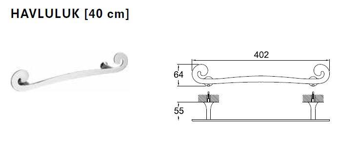 SISSI (cr) полотенцедержатель 40 см