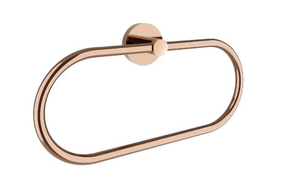 D100 rose gold полотенцедержатель овальный