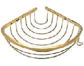 SINGLE OVAL SPONGE HOLDER - 19x19 cm - gold