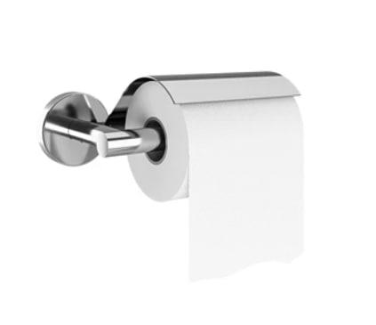 D200 TOILET PAPER HOLDER W/COVER CHROME