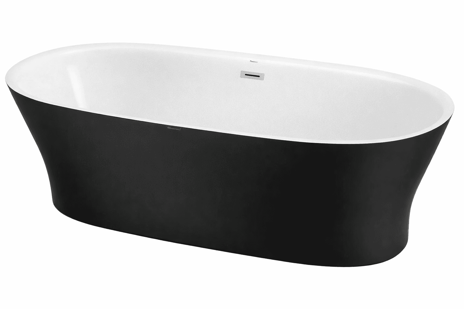 VEGA ванна mat black 185х88 