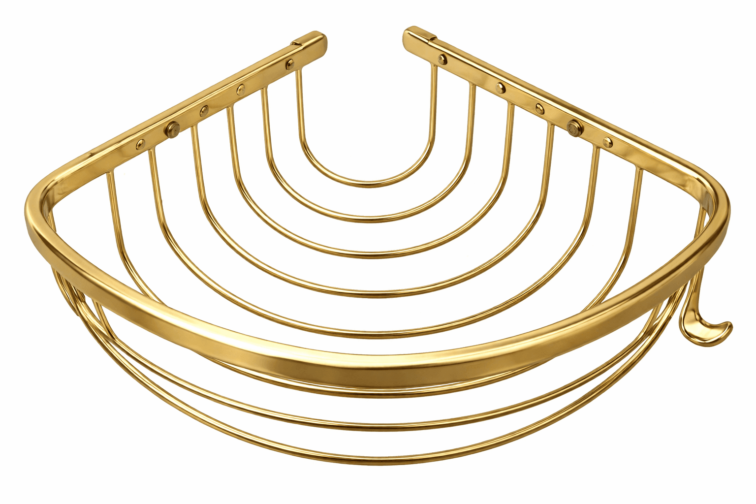 SINGLE OVAL SPONGE HOLDER - 19x19 cm - gold